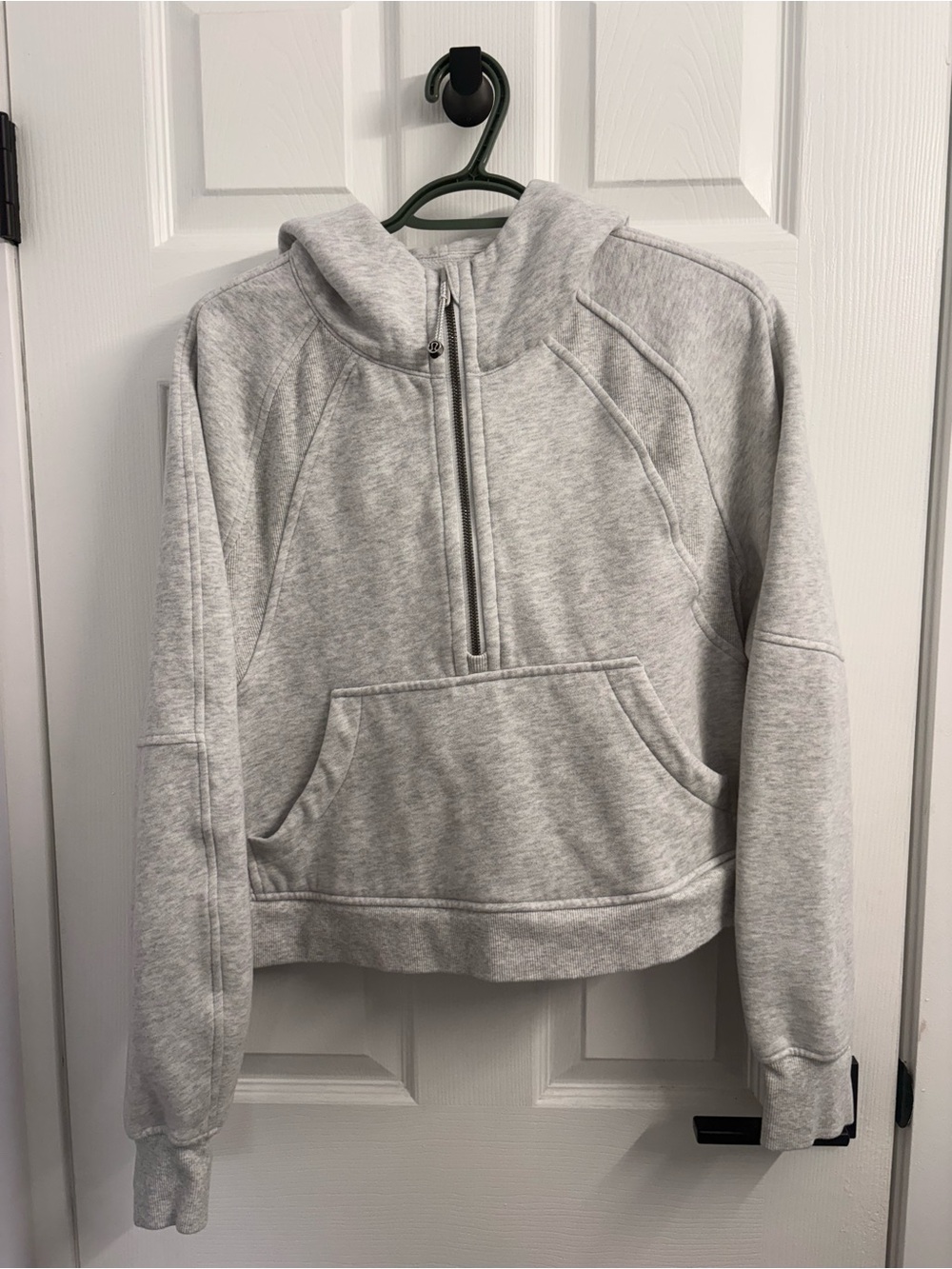 lululemon athletica Light Gray Half-Zip Hoodie